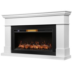 Каминокомплект: Очаг Royal Thermo Aurora RTFP/P-AR40LS, портал California 42/40/36, белый