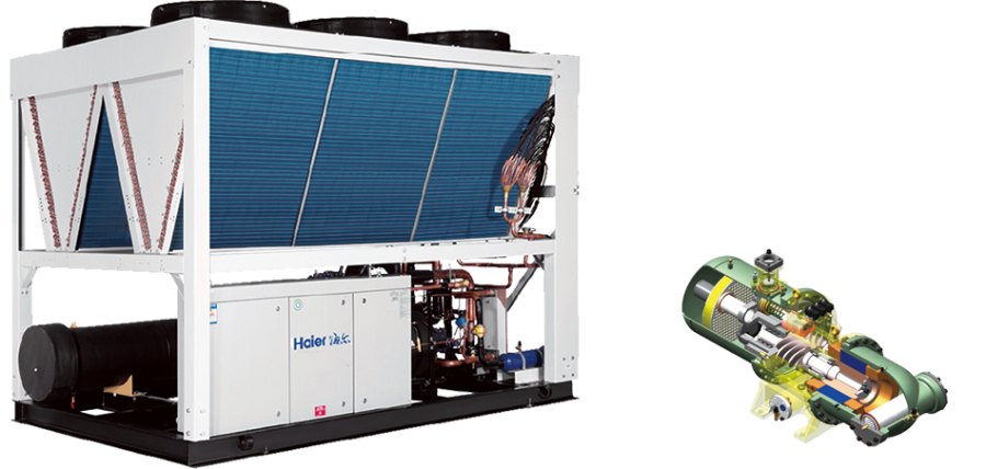 Винтовой чиллер Haier CI1100PANF с воздушным охлаждением Винтовой чиллер Haier CI1100PANF с воздушным охлаждением