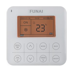 Проводной пульт управления FUNAI RW-02 для полупромышленных сплит-систем DRAGON и мульти-сплит систем ORIGAMI KODO