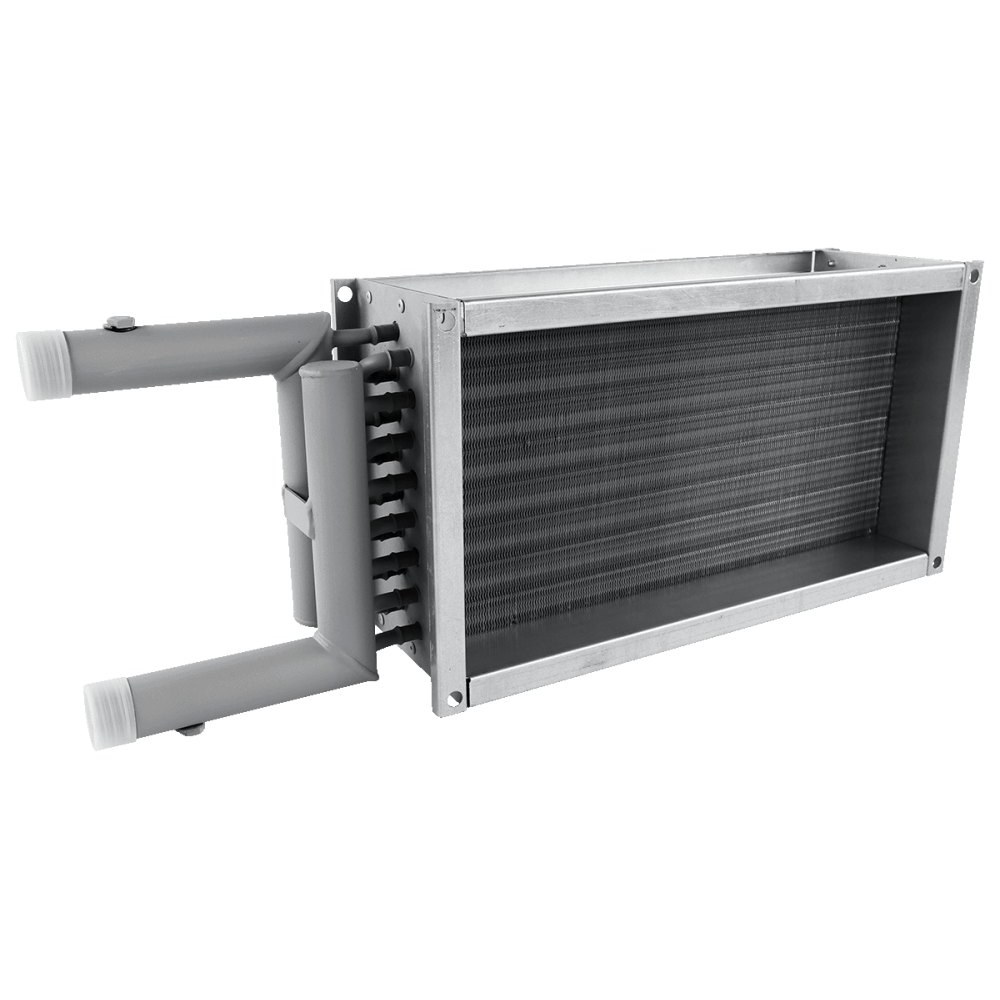 Водяной нагреватель для прямоугольных каналов ZILON ZWS 700x400-2